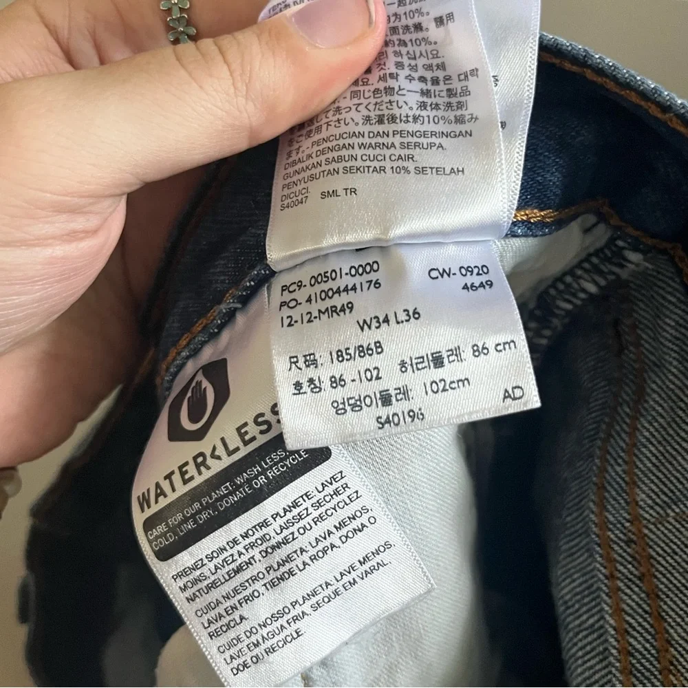 Levi's‎ 501 XX - Dark Wash Water<less Size 34 x 36
